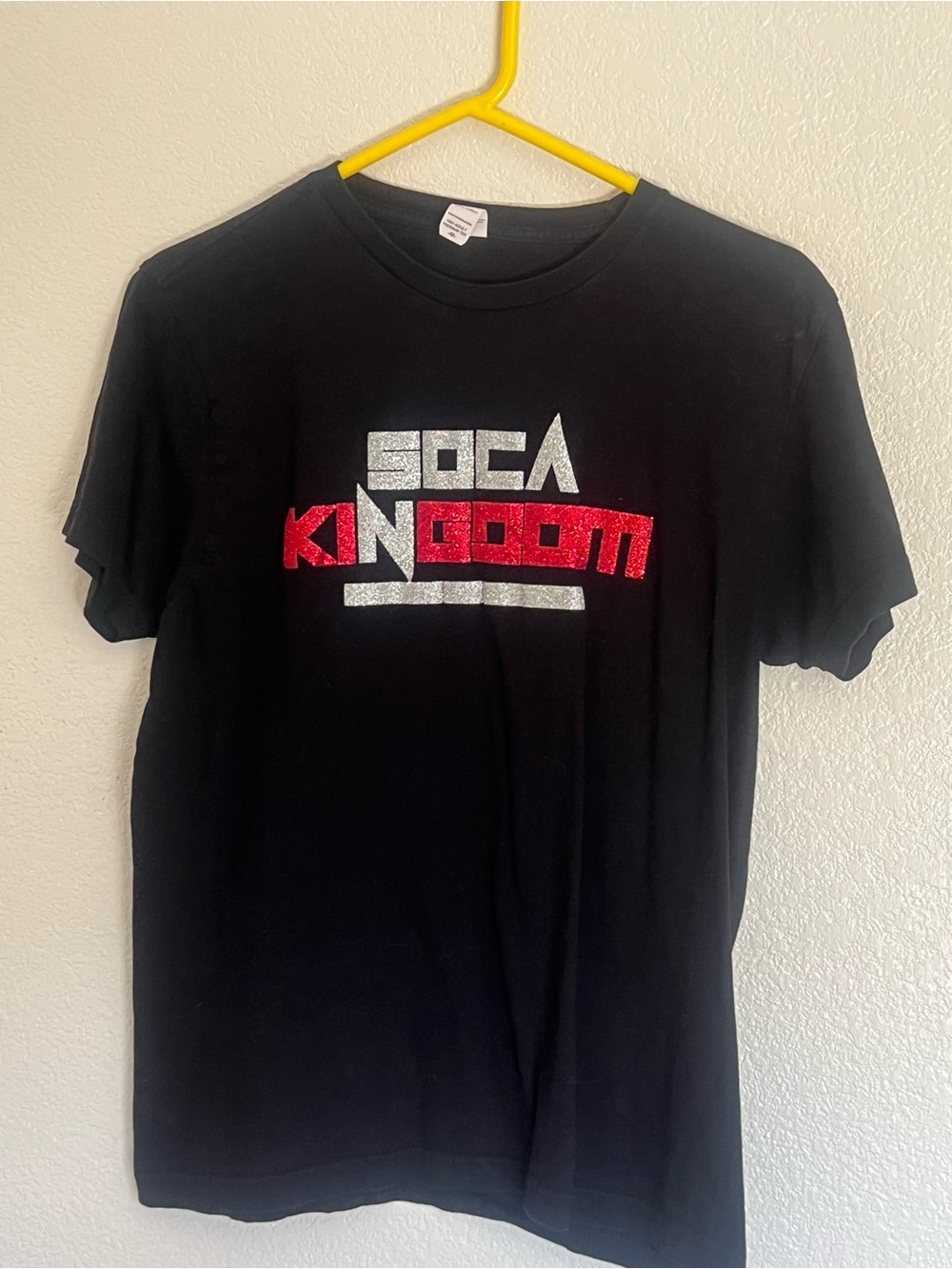 'Soca Kingdom' Graphic Tee with Red & Silver Logo